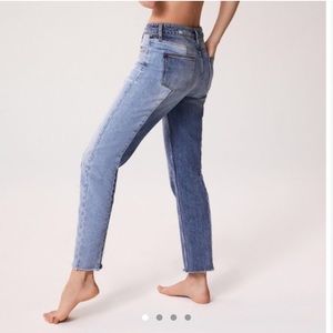 Urban outfitters color block jeans